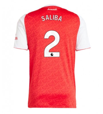 Arsenal William Saliba #2 Hemmatröja 2025-26 Kortärmad